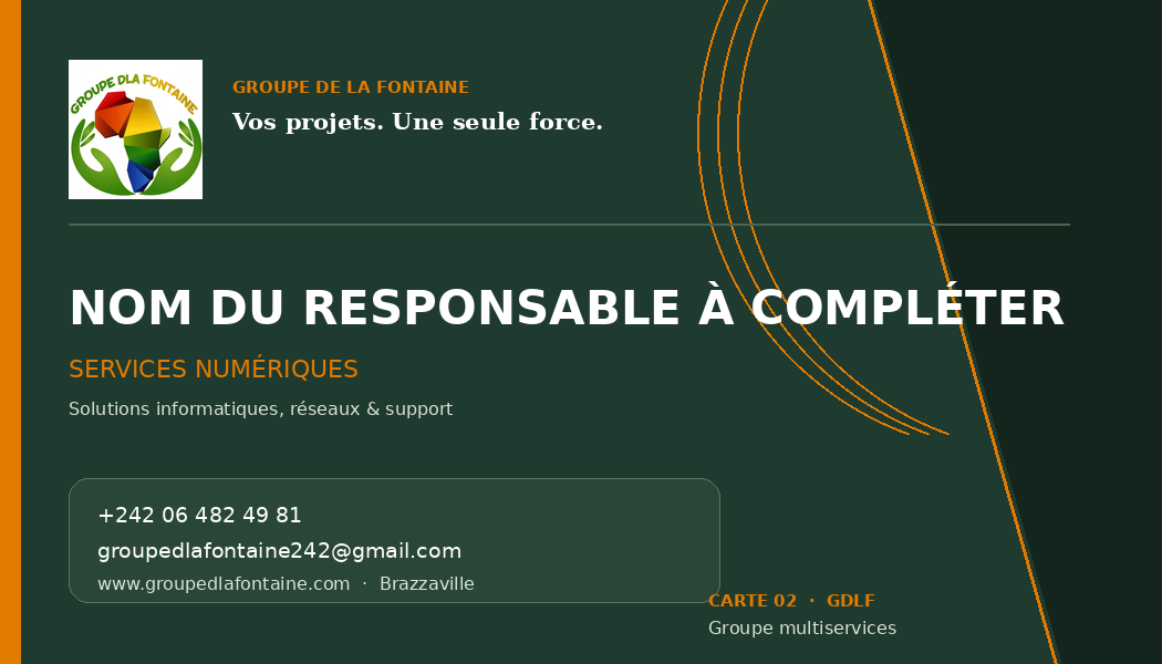 Carte de visite GDLF — Services numériques