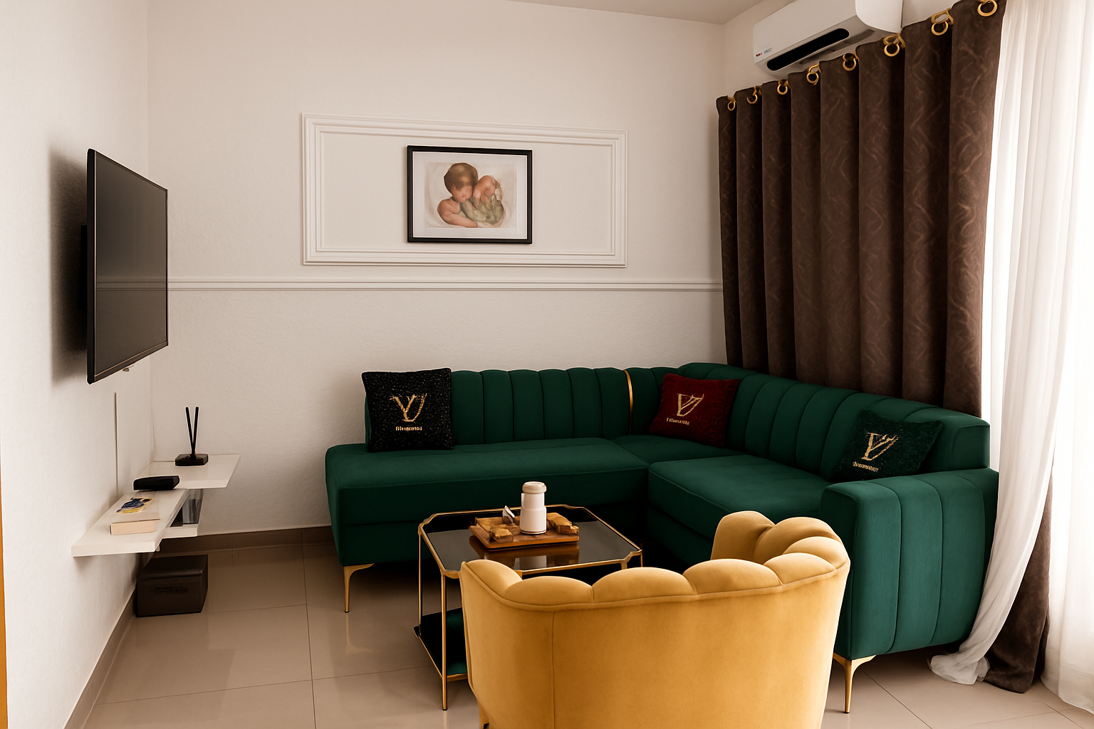 Appartement meublé 1 chambre salon